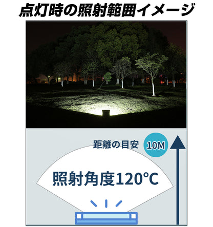 ノイズが出ない50wled投光器-fmラジオもok-屋内外の作業に最適