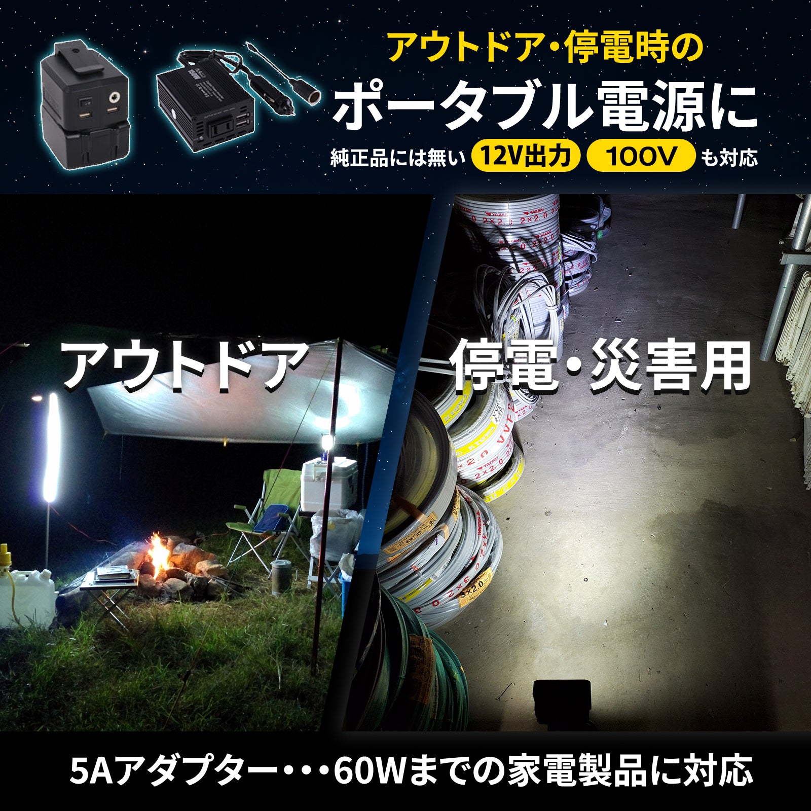 マキタ-usb-アダプタースイッチ付5a仕様 – LED作業灯通販 NLAセレクト