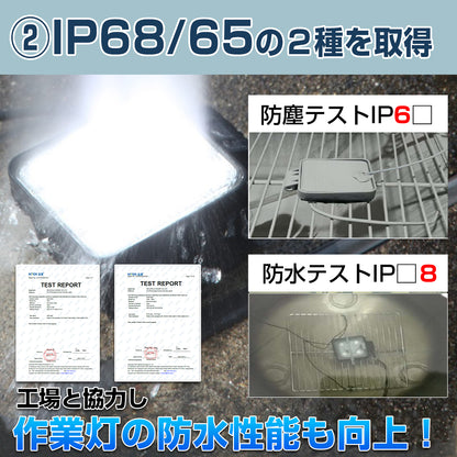 ノイズが発生しないled作業灯15w薄型ワークライト-10vから70v対応