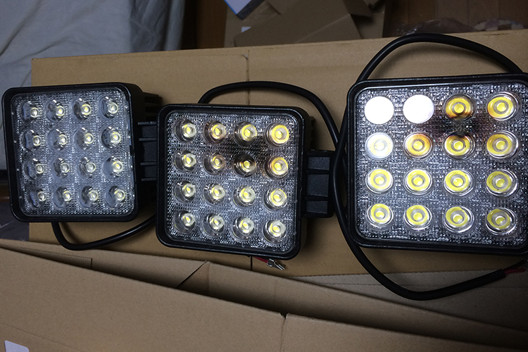 ワークライト 作業灯 4個セット LED 48W 12V 24V 兼用 防水-